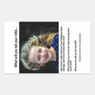 Retangular O que você dirá ao seu filho sobre adesivo de pape