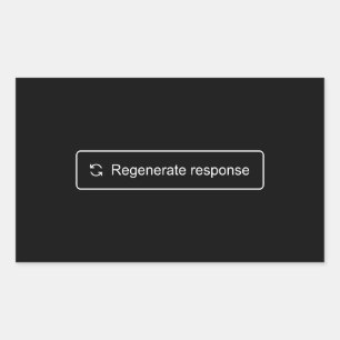 Retangular Regenerar o adesivo de resposta
