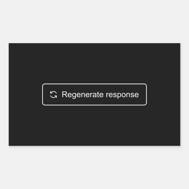 Retangular Regenerar o adesivo de resposta (Frente)