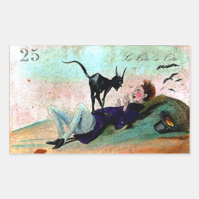 Retangular Tete Um Adesivo De Tete (Frente)