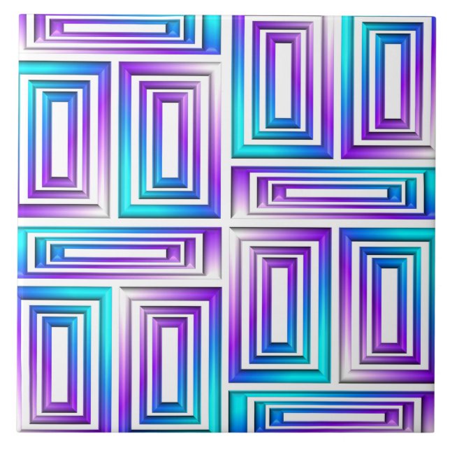 retângulos geométricos azulejo cerâmico (Frente)