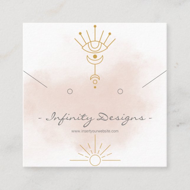 Retentor de cartão de visita e Colar (Frente)