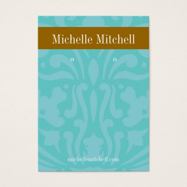 Retentor de ressonância - Cartão de visita azul ma (Frente)