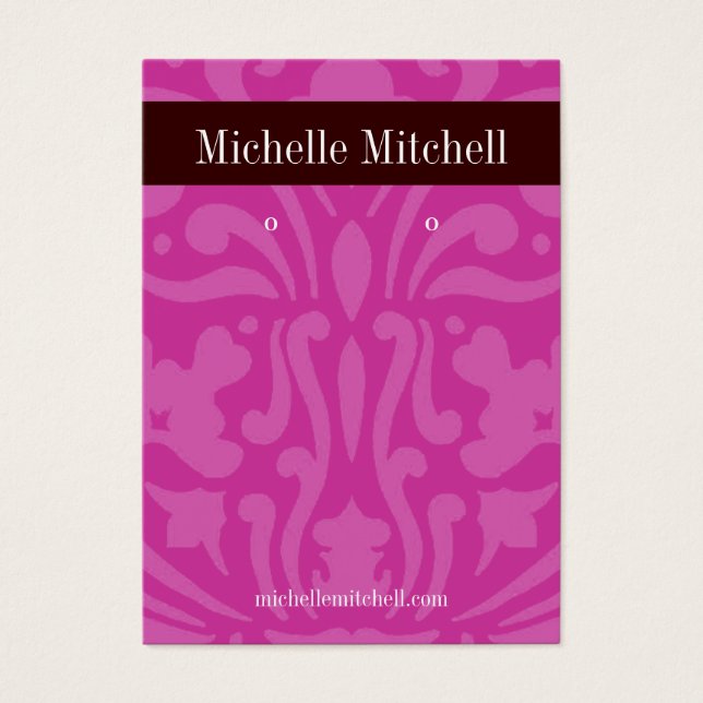 Retentor de ressonância - Cartão de visita púrpura (Frente)
