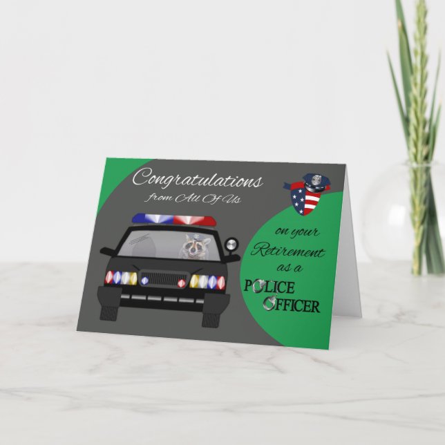 Retirada De Todos Nós, Cartão Saudável Da Polícia (Frente)