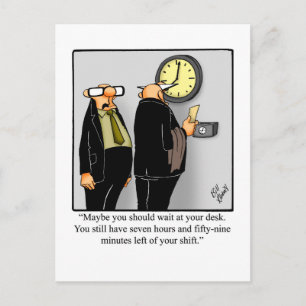 Retirada Engraçada Humor Cartão postal "Espectickl