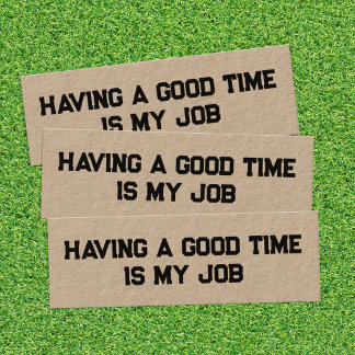 Retirada Engraçada Kraft Mini Cartão de visita