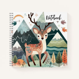 Retirada russa - Veado do outono no pinheiro-de-mo