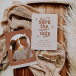 Retorna Salvar O Convite De Data<br><div class="desc">Este é um casamento com tema retrógrado, exceto o convite de data. Edite o texto e as cores mais* neste convite de casamento retroativo para que ele ajustado o tema do evento estilo pessoal! (as palavras "salvar a data" não são editáveis, mas você pode mudar as cores dela!) // Para...</div>