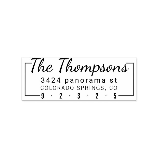 Retornar carimbo de endereço com linhas no endereç (Impressão)