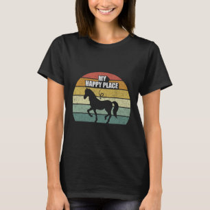 Retrai Meu Lugar Feliz Camisa De Camisa De Cavalo