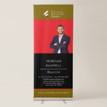 Banner Retratável Roll-Up do Logotipo Personalizad
