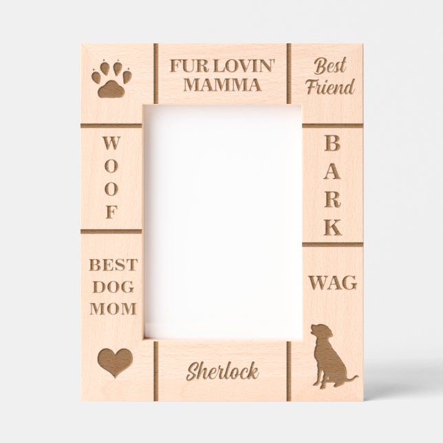 Retrato 5x7 MMME de Cachorro MAIS BEST Alguma Vez  (Front)