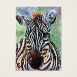 Retrato ACEO ArtCard da zebra