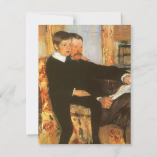 Retrato Antigo de Pai e Filho por Mary Cassatt