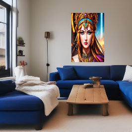 Retrato da Deusa Grega Hera | AI Art Poster