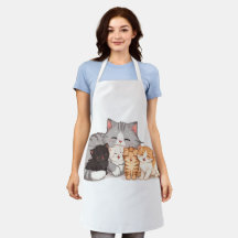Retrato da Família de Gatinhos Agasalhados