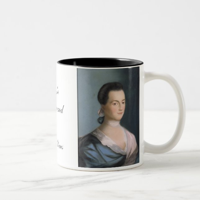 Retrato de Abigail Adams & caneca das citações (Direita)