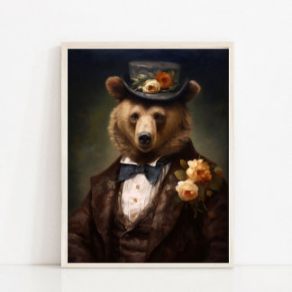 Retrato de Animais Vitorianos, Impressão de Animal