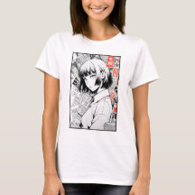 Retrato de Arte Manga T-Shirt