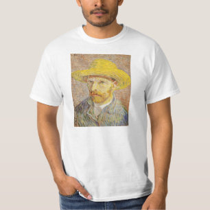 Retrato de auto de Van Gogh com o t-shirt do