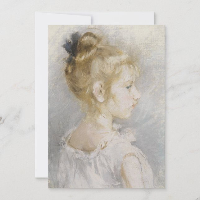 Retrato de Blanche Pontillon | Berthe Morisot (Frente)