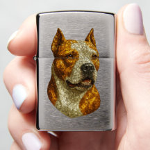 Retrato de Cachorro Pitbull