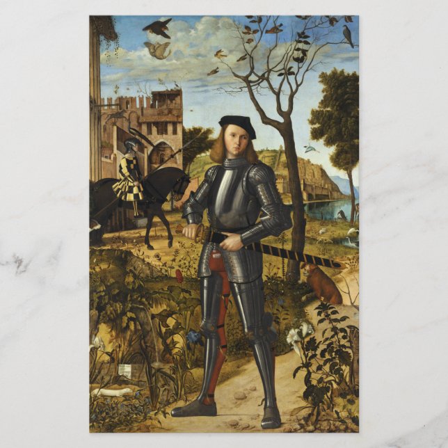 Retrato de Cavaleiro de Vittore Carpaccio (Frente)