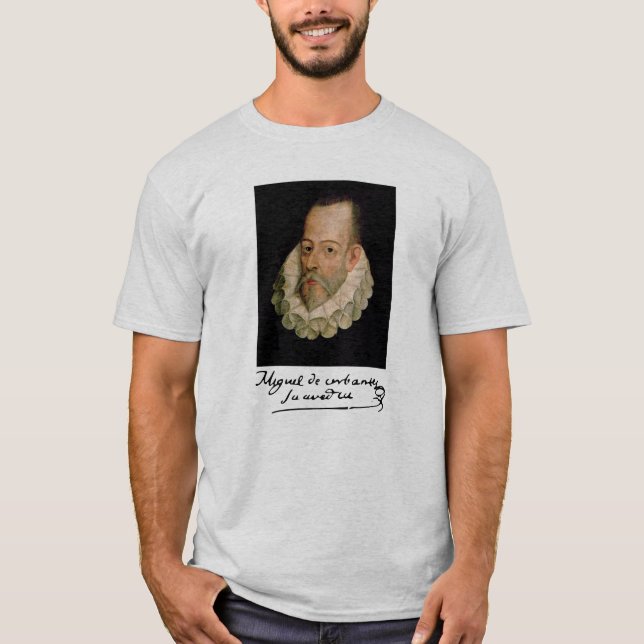Retrato de Cervantes e T-Shirt Signature (Frente)