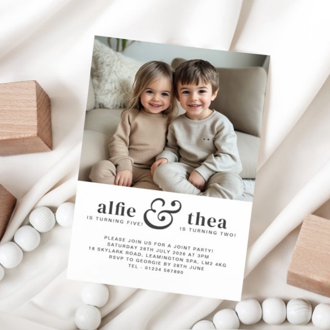 Retrato de Convite Conjunta de Aniversário (Criador carregado)