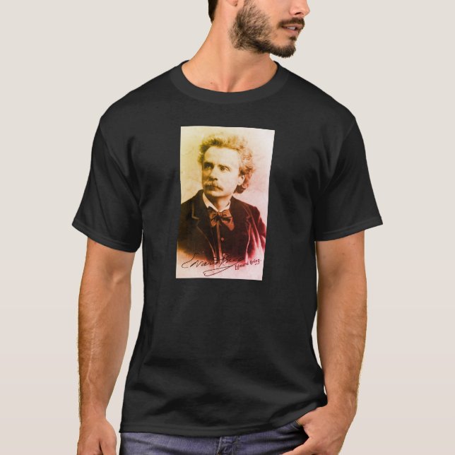 Retrato de Edvard Grieg T-Shirt (Frente)
