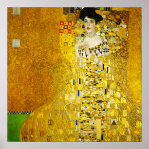 Retrato de Gustavo Klimt do poster de Adele