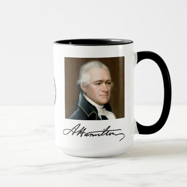 Retrato de Hamilton & caneca dos fatos (Direita)