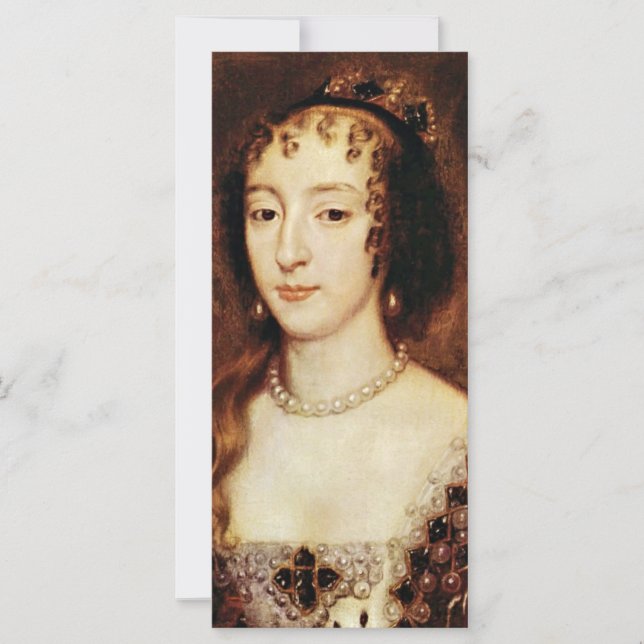 Retrato De Henrietta Da França Rainha Da Inglaterr (Frente)