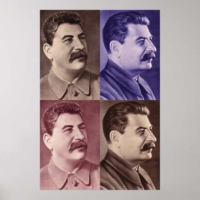 Retrato de Joseph Stalin Poster (Frente)