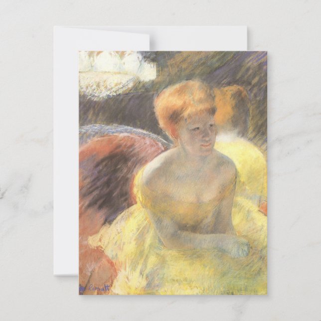 Retrato de Lydia na Ópera por Mary Cassatt (Frente)