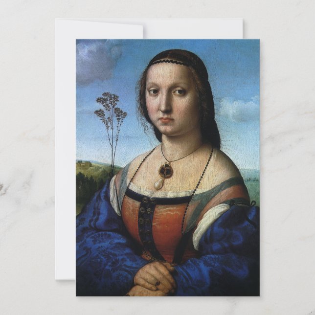 Retrato de Maddalena Doni por Raphael Sanzio (Frente)