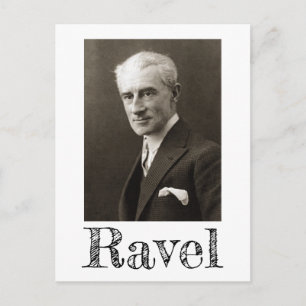 Retrato de Maurice Ravel (c. 1925) Cartão postal
