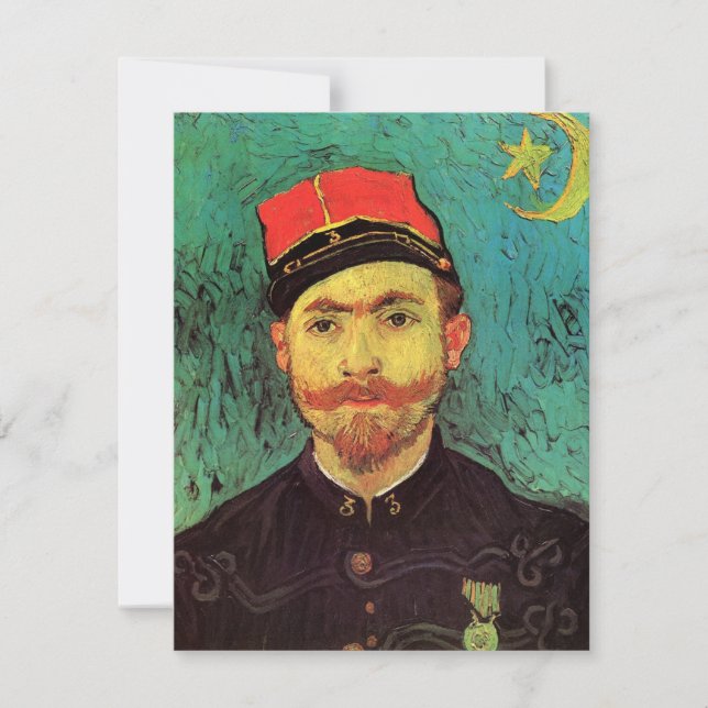 Retrato de Milliet, O Amante por Vincent van Gogh (Frente)