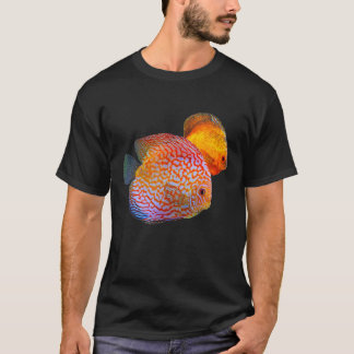 Retrato de Peixe Disco Peixes do Oceano Camisa