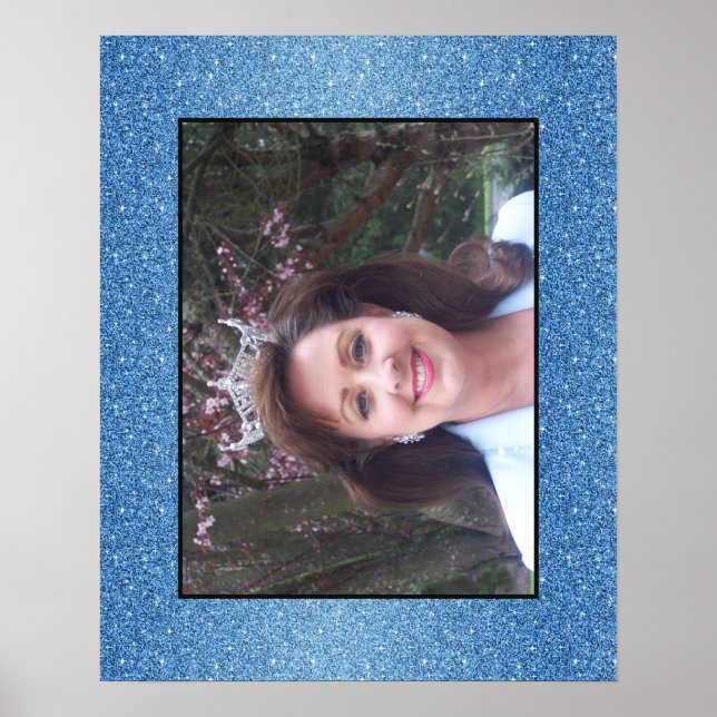 Retrato de Poster com brilho personalizado da Miss (Frente)