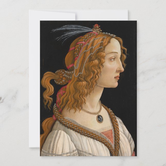 Retrato de Simonetta Vespucci | Botticelli (Frente)