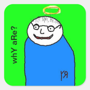 Retrato de um adesivo amigo