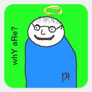 Retrato de um adesivo amigo