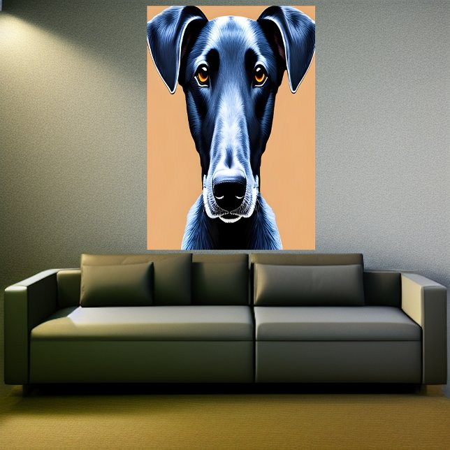 Retrato de um Azawakh | AI Art Poster (Criador carregado)