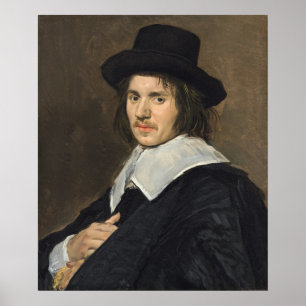 Retrato de um Homem - Frans Hals Fine Art Poster