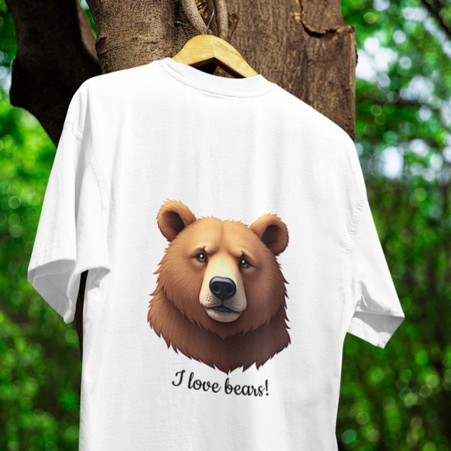 Retrato de uma t-shirt do Urso Marrom (Criador carregado)