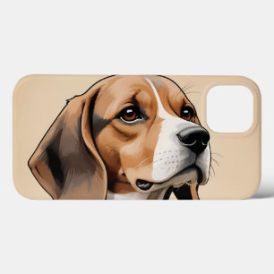 Retrato do Beagle Vintage no Estilo do Retro do Me