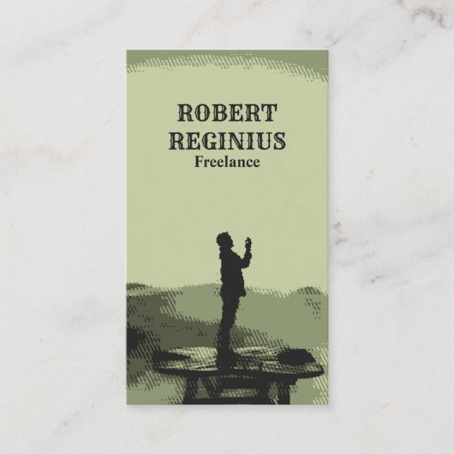 retrato do nascer do sol cartão de visita lux de 8 (Frente)