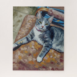 Retrato do Quebra-Cabeça do Gato